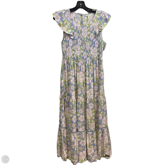 Dress Casual Midi By Matilda Jane In Blue & Purple, Size: M