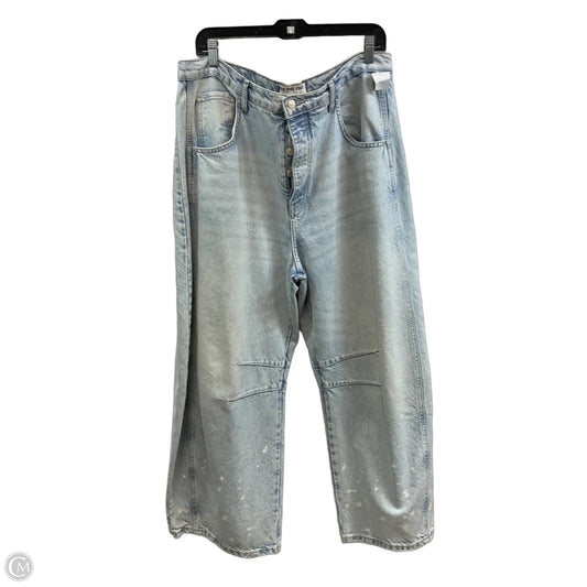 Jeans Wide Leg By We The Free In Blue Denim, Size: 14