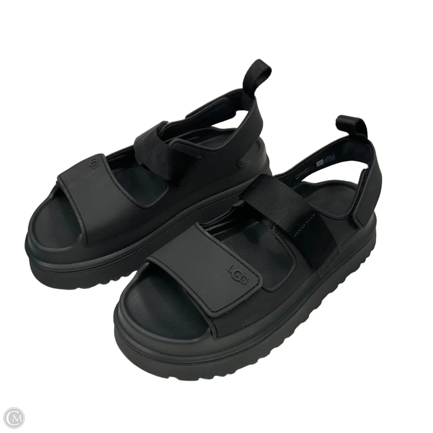 Sandals Flats By Ugg In Black, Size: 9