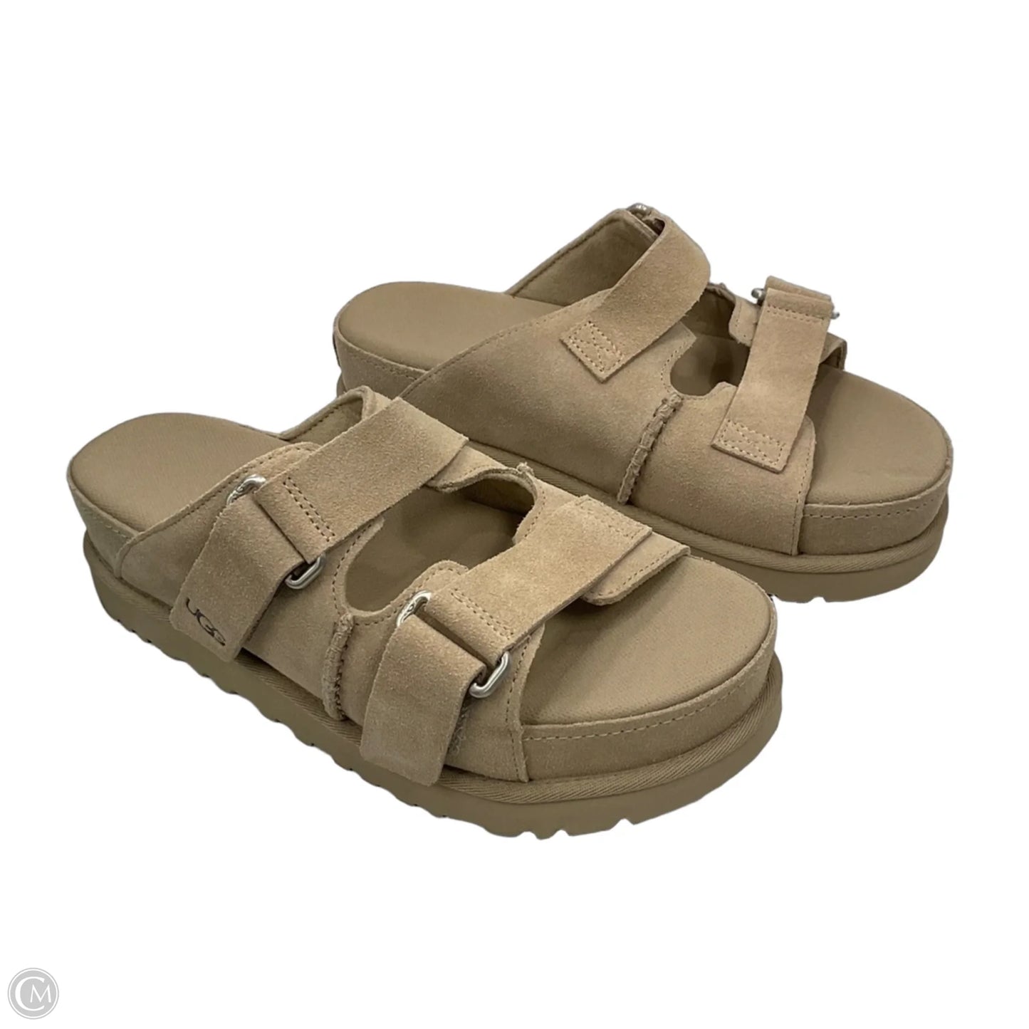Sandals Flats By Ugg In Brown, Size: 9