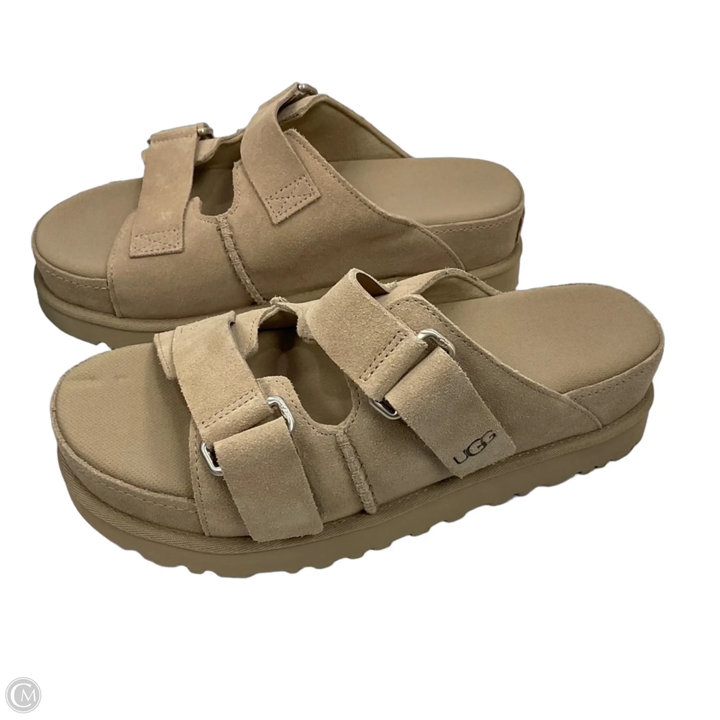 Sandals Flats By Ugg In Brown, Size: 9