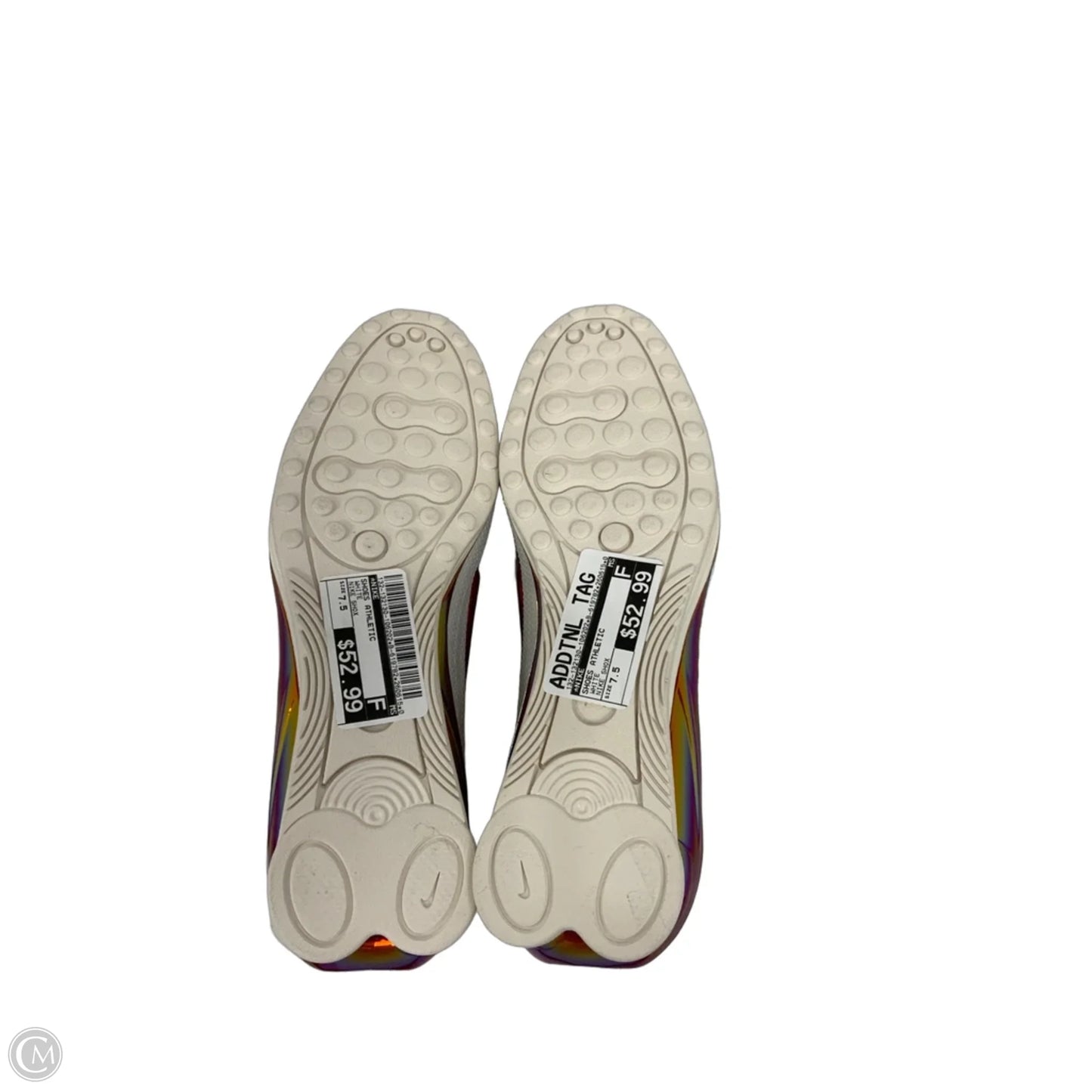 Shoes Athletic By Nike In White, Size: 7.5