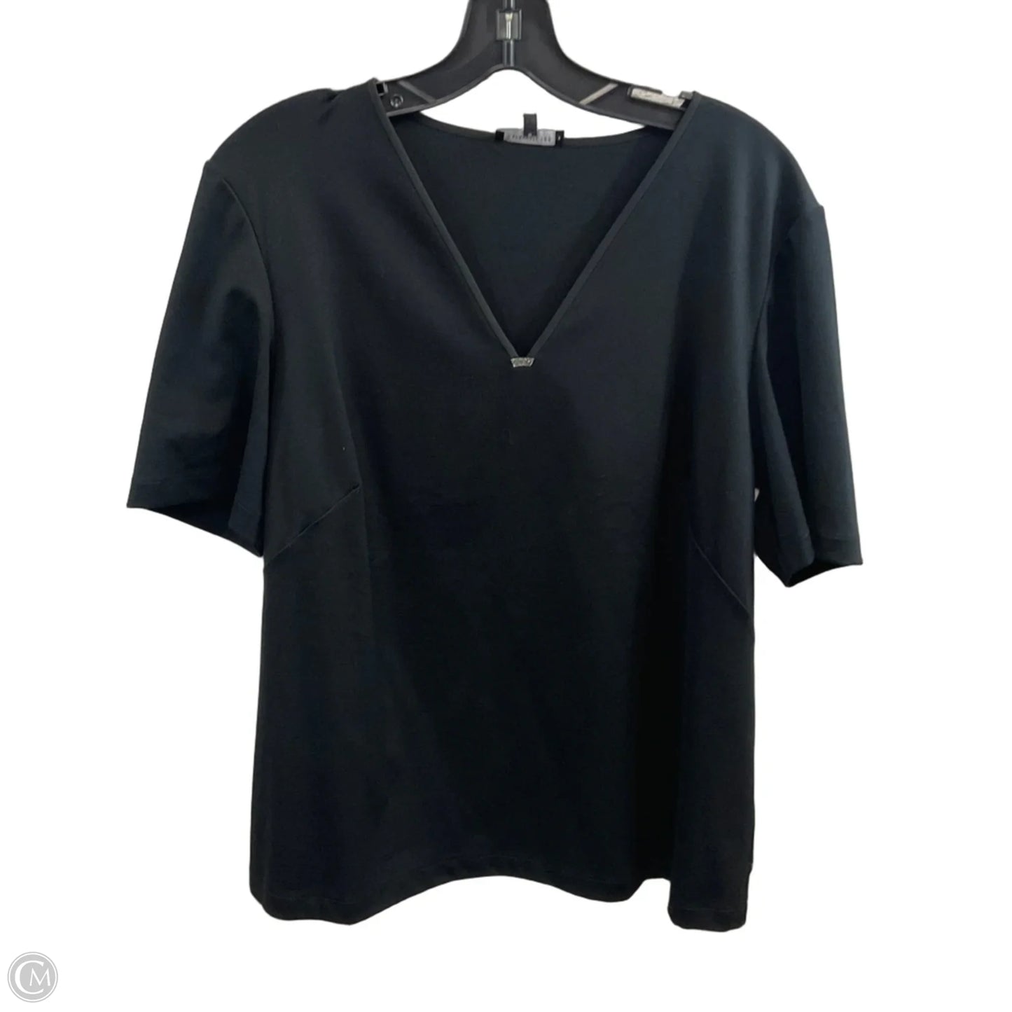Blouse Designer By Lafayette 148 In Black, Size: 1x