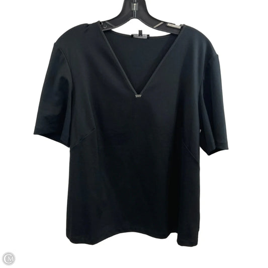 Blouse Designer By Lafayette 148 In Black, Size: 1x