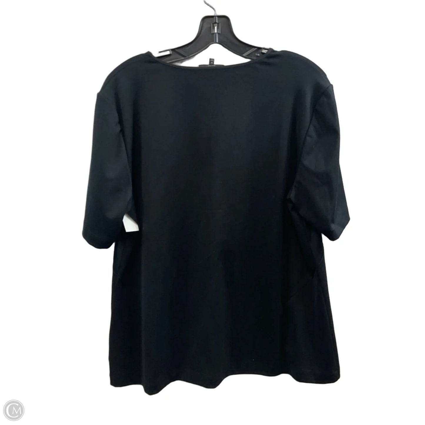 Blouse Designer By Lafayette 148 In Black, Size: 1x