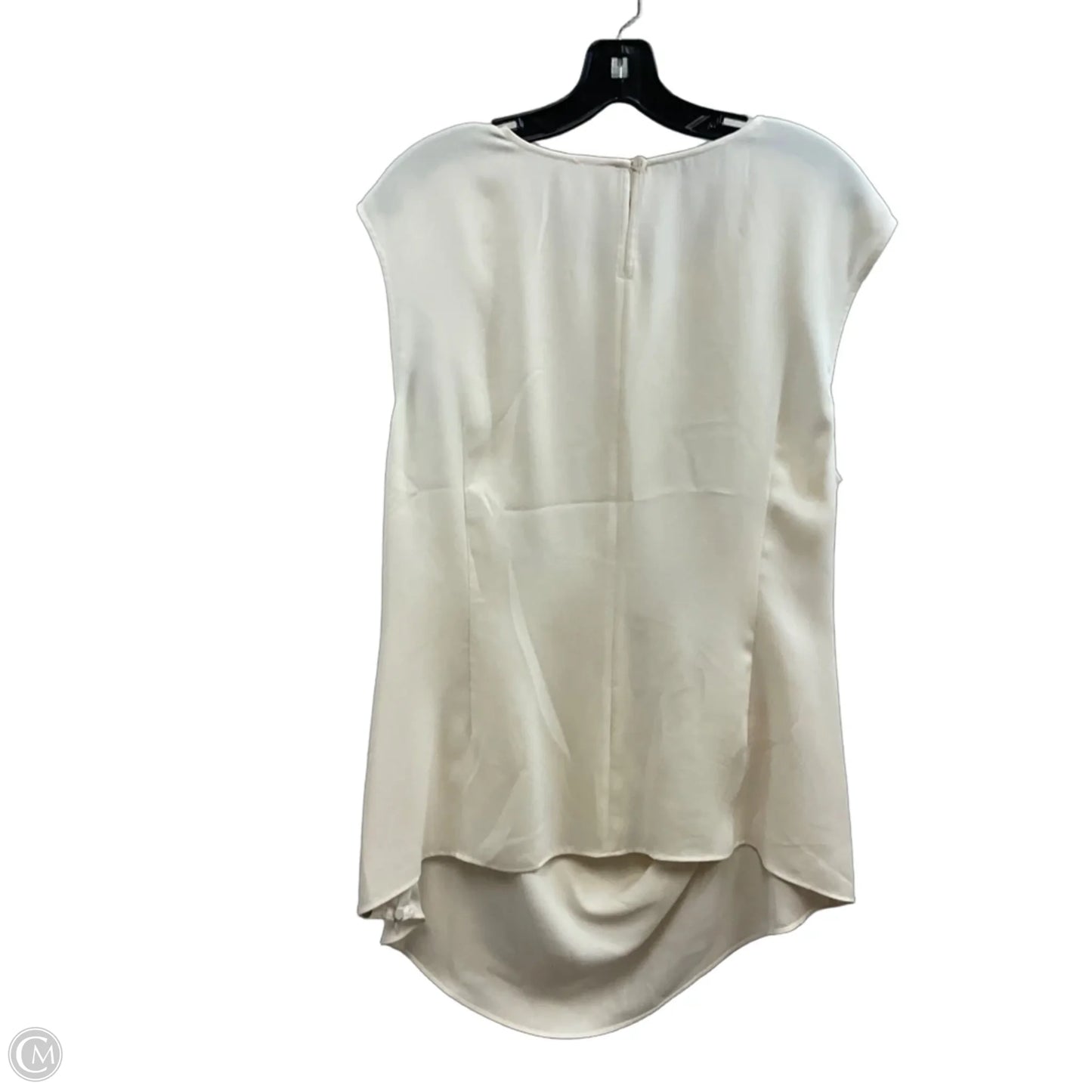 Blouse Designer By Lafayette 148 In Cream, Size: Xxl