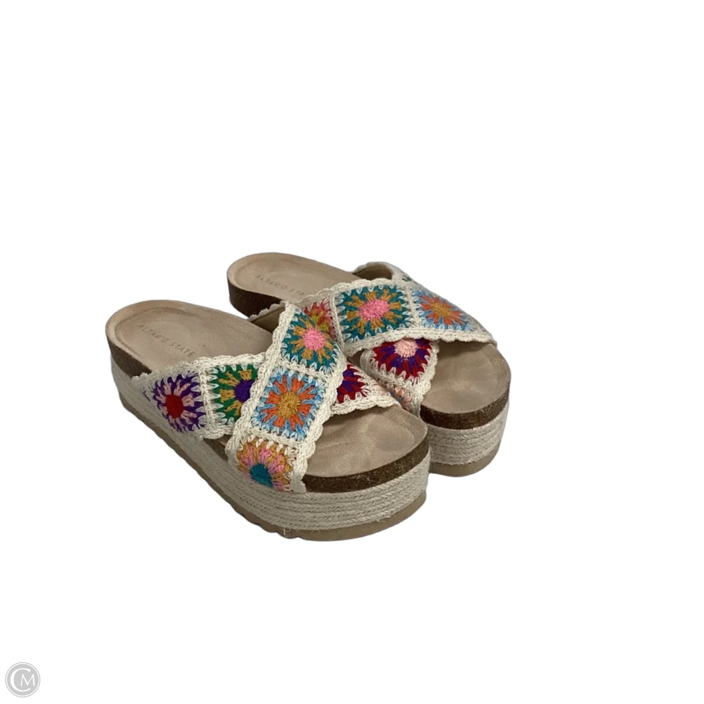Sandals Heels Platform By Altard State In Cream, Size: 8