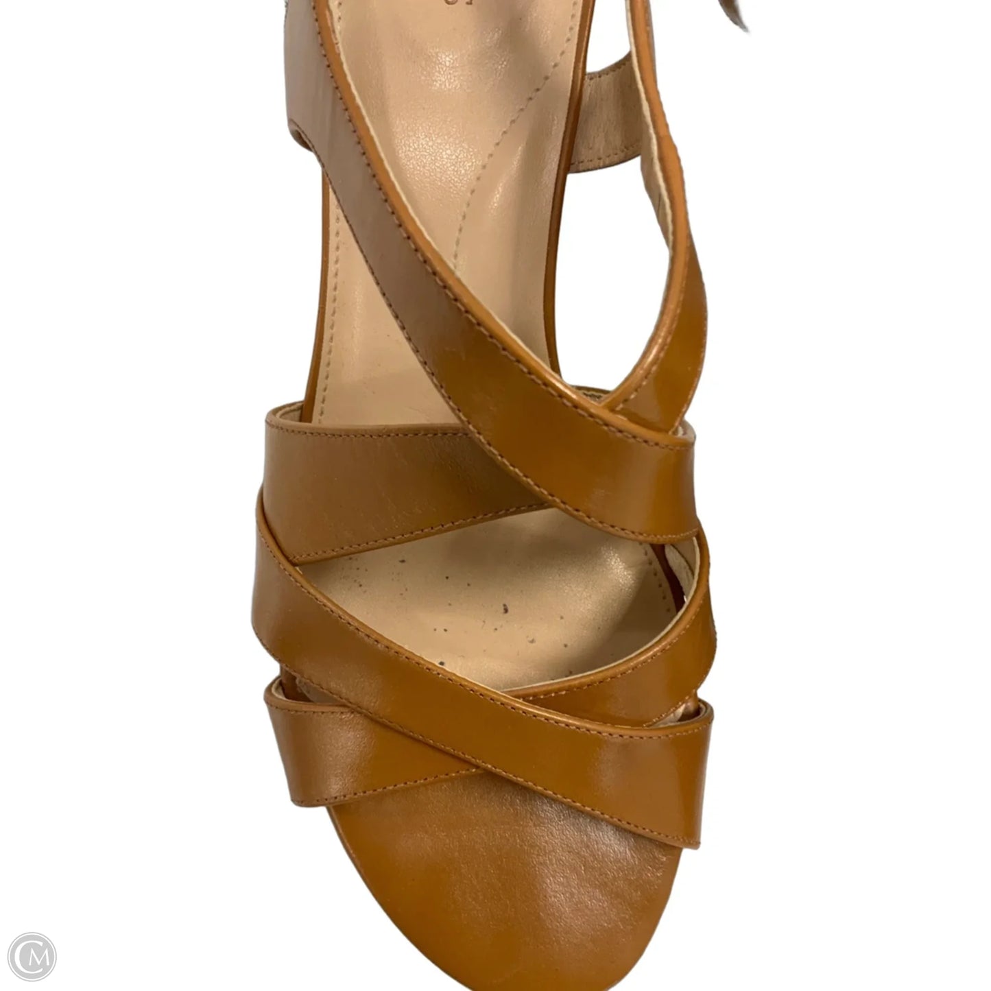Sandals Heels Block By Talbots In Brown, Size: 9