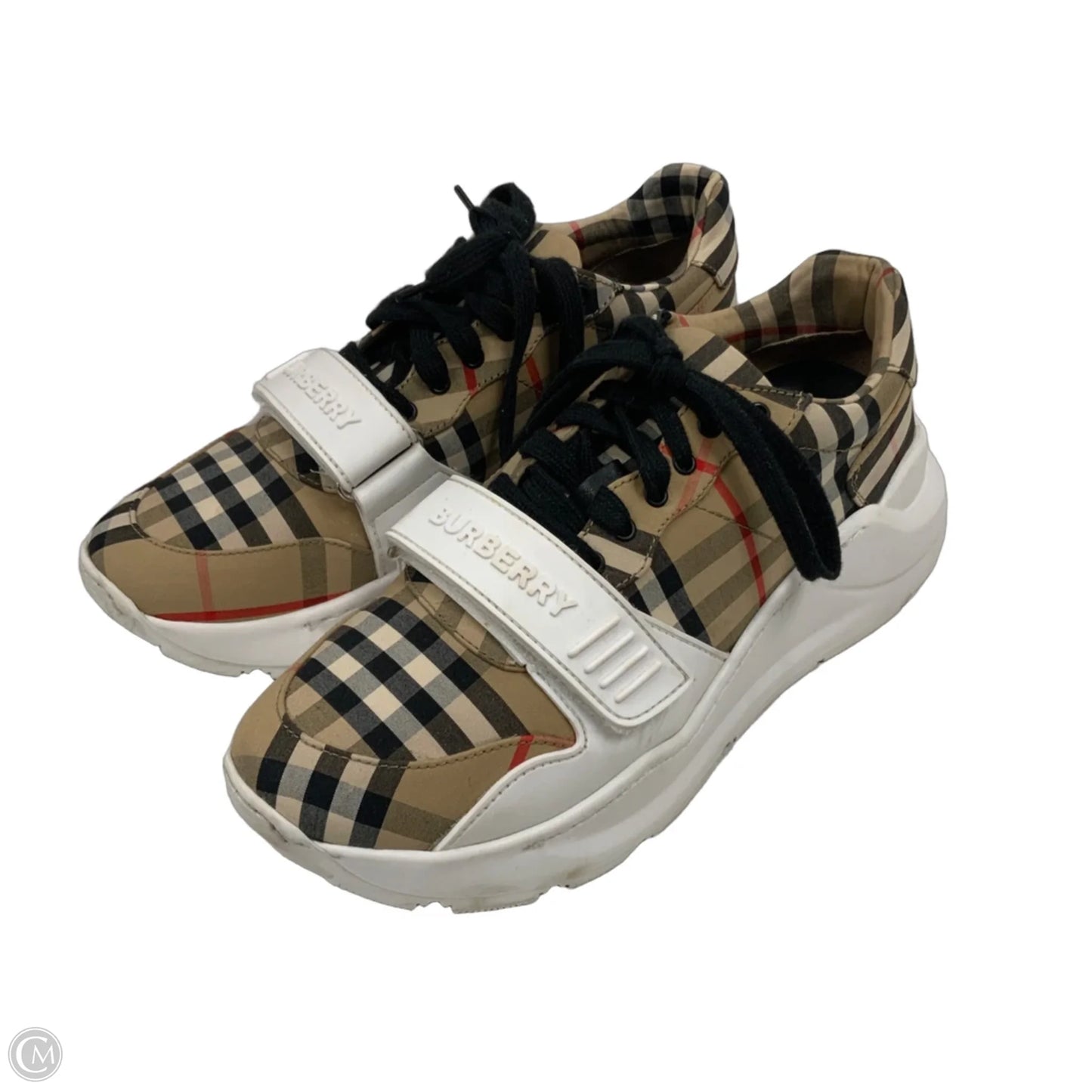 Shoes Luxury Designer By Burberry In White, Size: 9