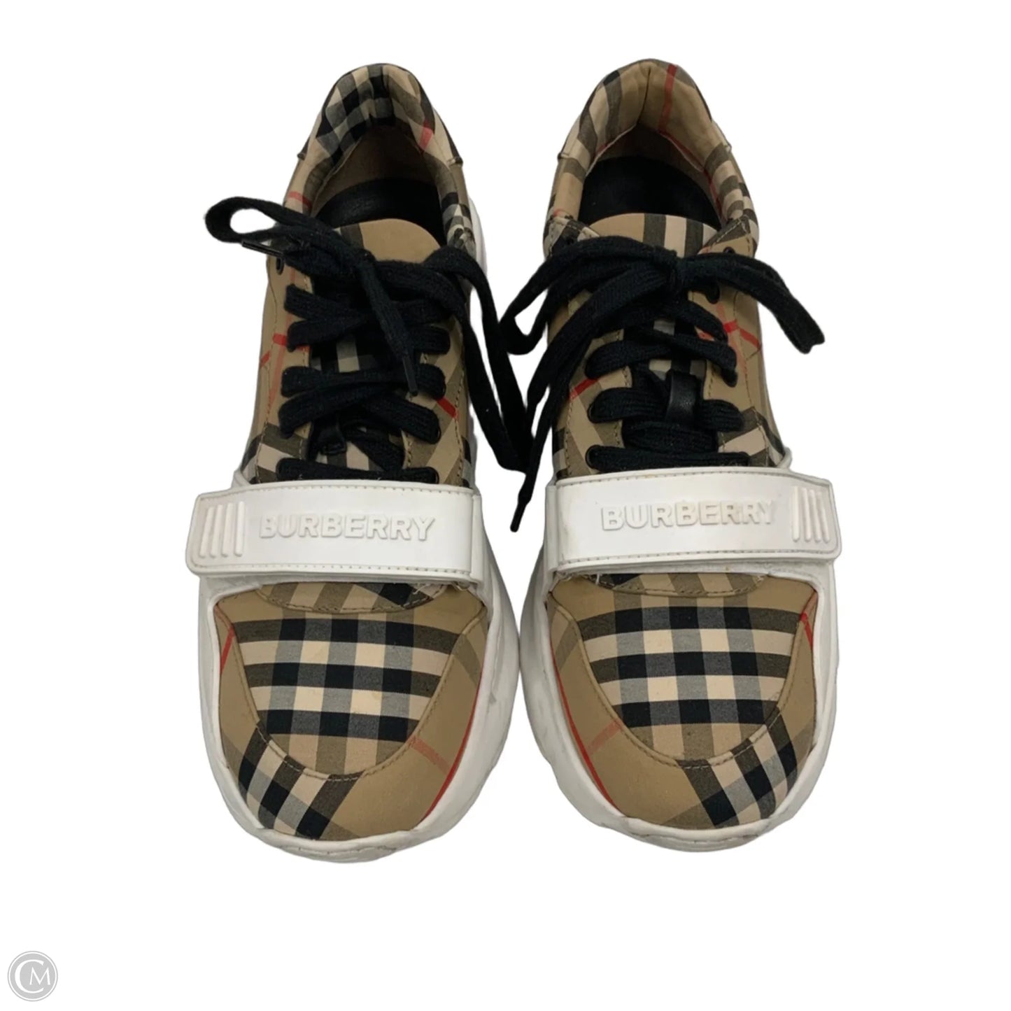 Shoes Luxury Designer By Burberry In White, Size: 9