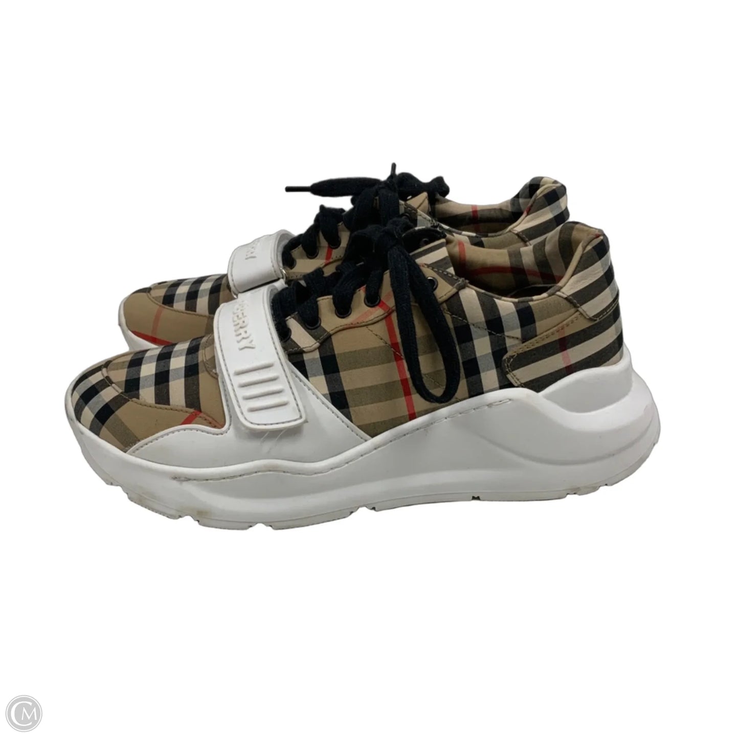 Shoes Luxury Designer By Burberry In White, Size: 9