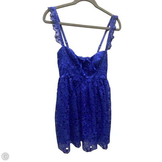Dress Party Short By Anthropologie In Blue, Size: Xs