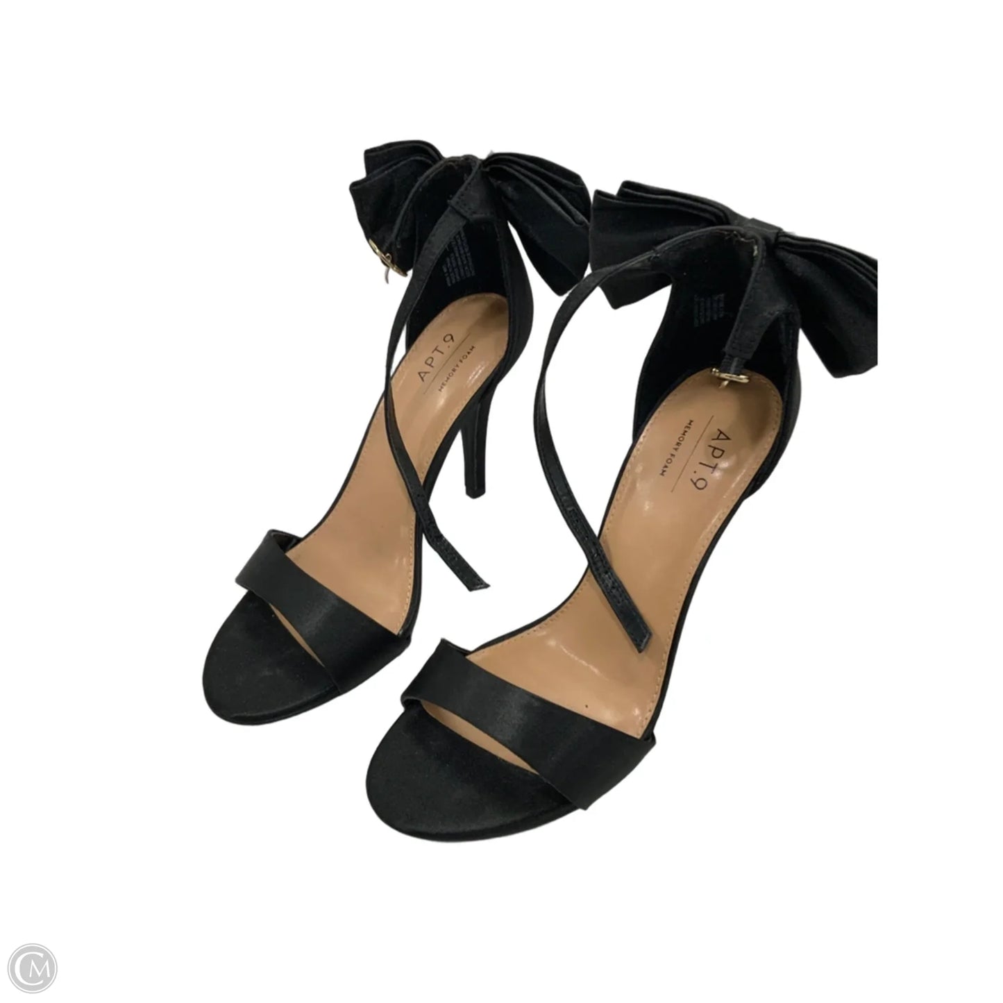 Sandals Heels Stiletto By Apt 9 In Black, Size: 8