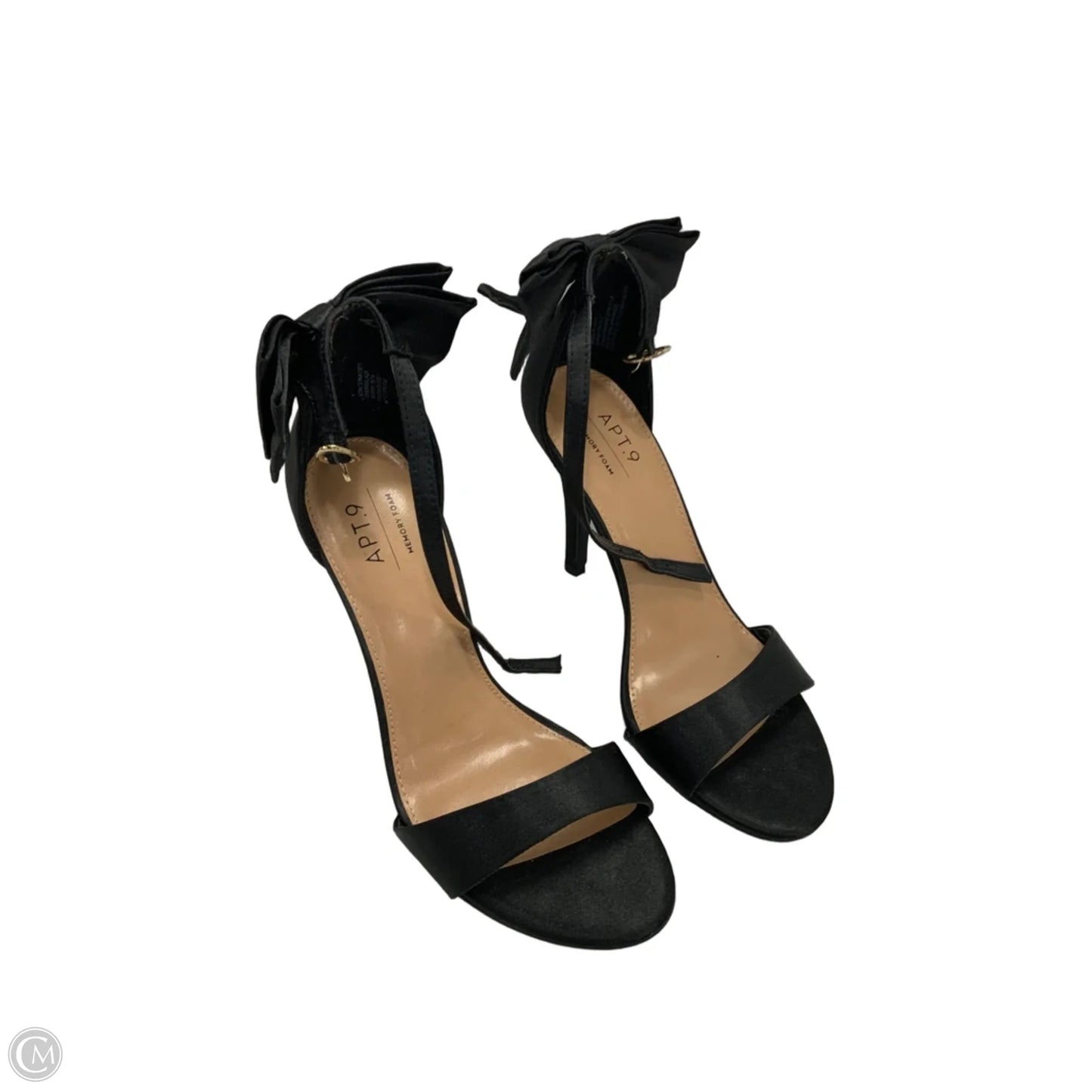 Sandals Heels Stiletto By Apt 9 In Black, Size: 8