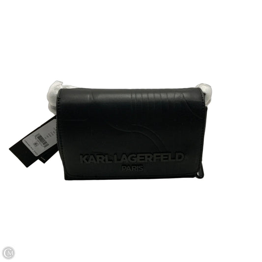 Crossbody Leather By Karl Lagerfeld, Size: Medium