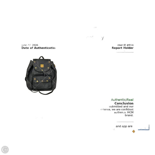 Backpack Luxury Designer By Mcm, Size: Large