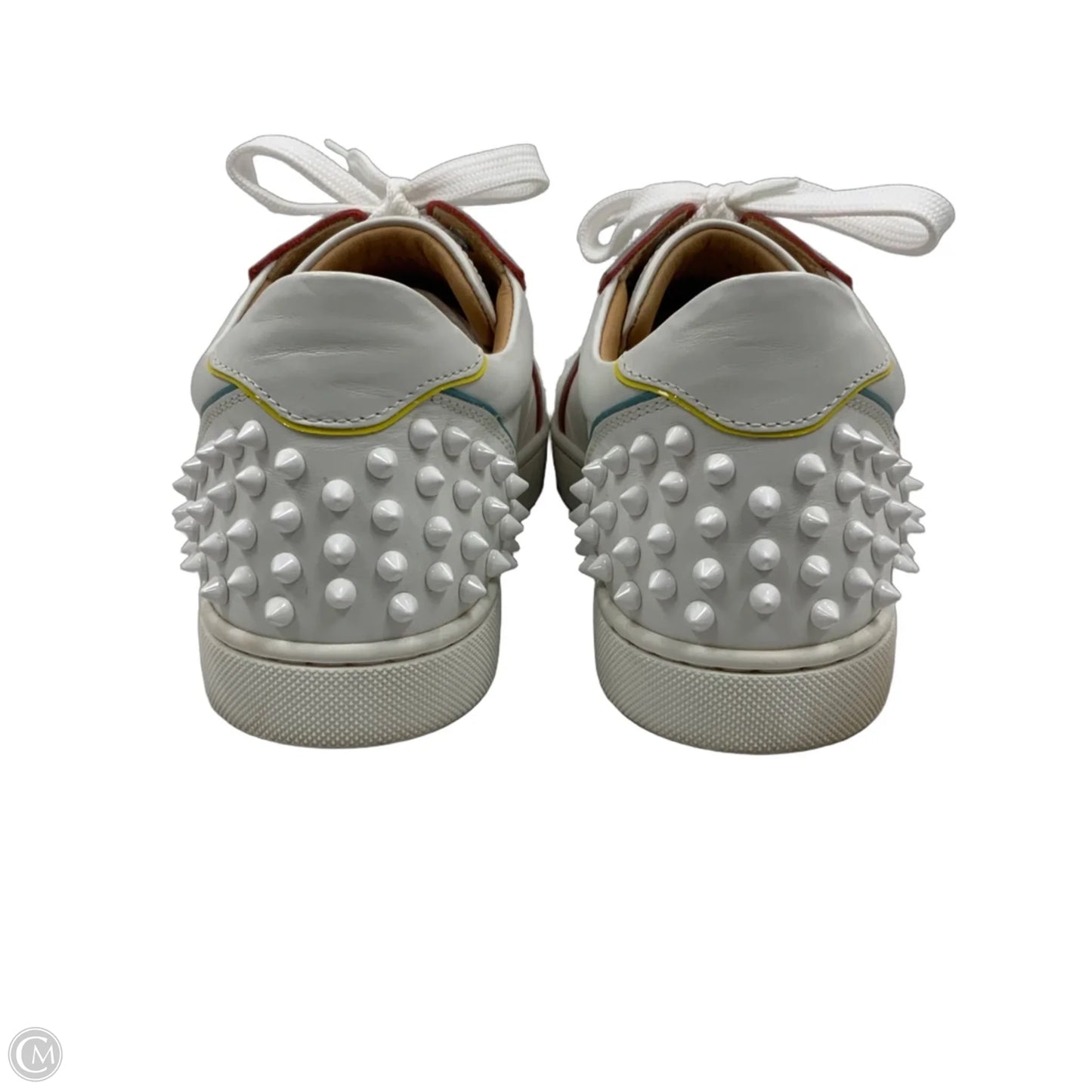 Shoes Luxury Designer By Christian Louboutin In White, Size: 8.5