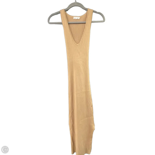 Dress Casual Midi By Good American In Brown, Size: Xs