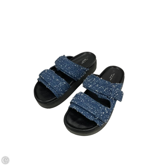 Sandals Flats By Rag And Bone In Blue, Size: 6.5