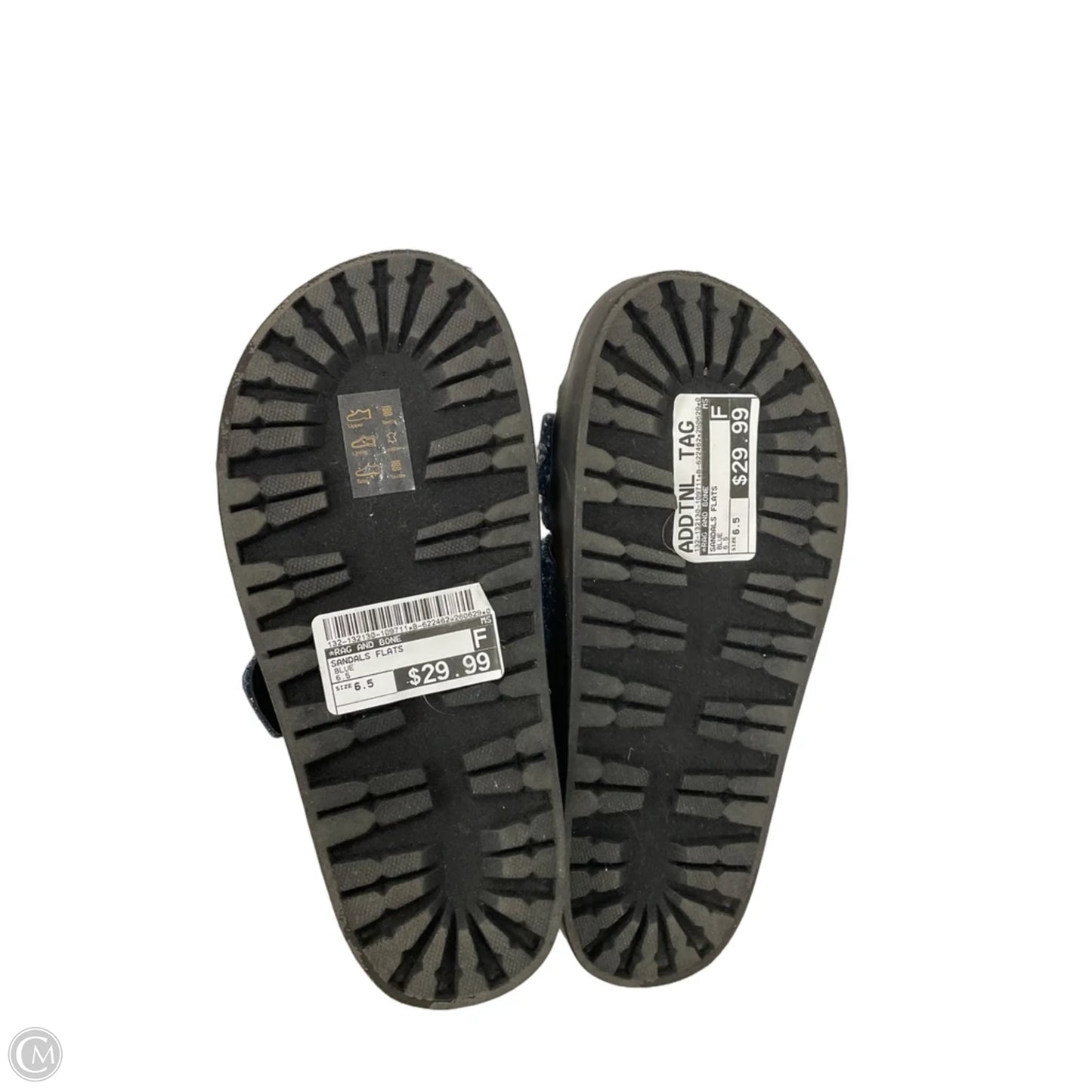 Sandals Flats By Rag And Bone In Blue, Size: 6.5