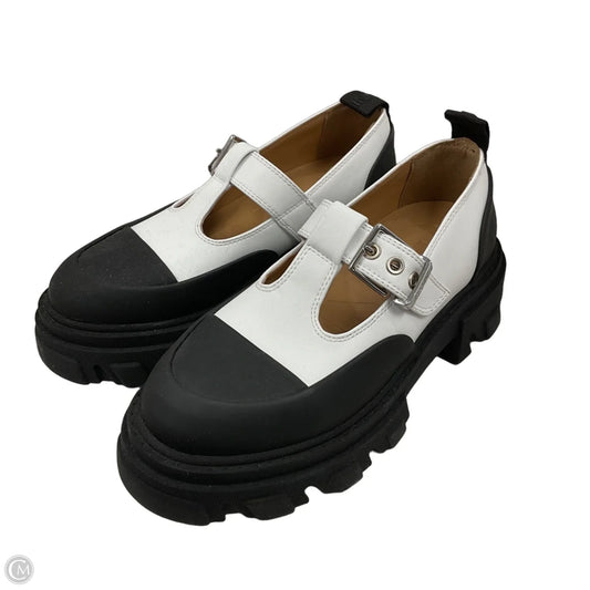 Shoes Flats By Ganni In Black, Size: 7
