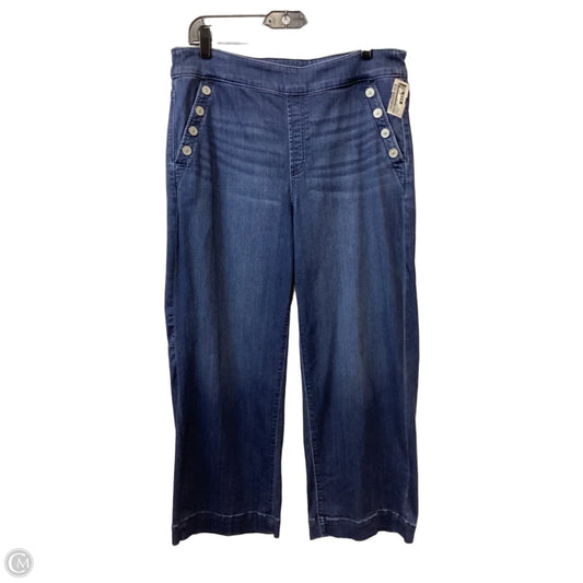 Jeans Wide Leg By Chicos In Blue Denim, Size: 12