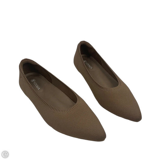Shoes Flats By Vivaia In Brown, Size: 11