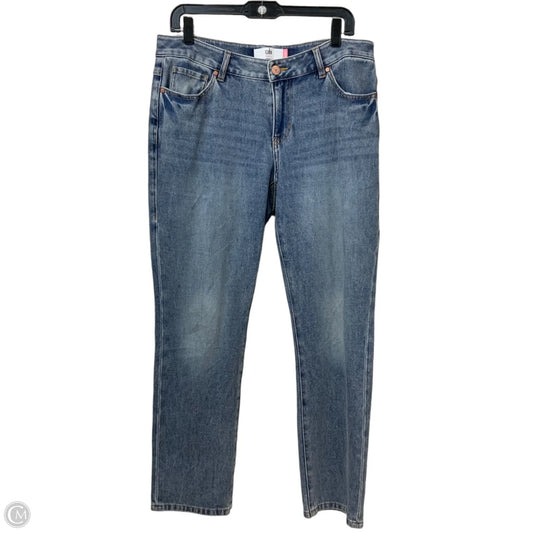 Jeans Straight By Cabi In Blue Denim, Size: 8