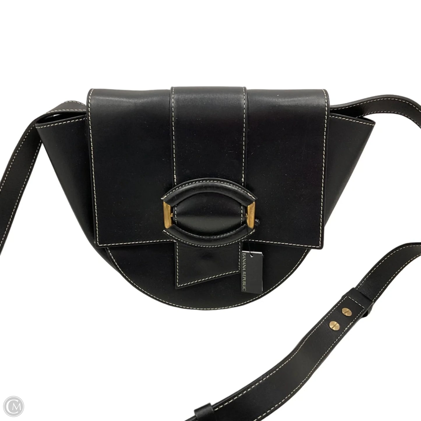 Crossbody Leather By Banana Republic, Size: Medium