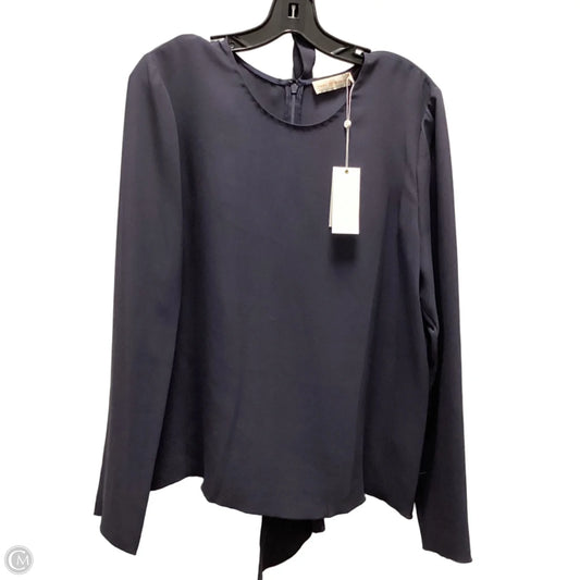 Blouse Designer By Tory Burch In Navy, Size: L