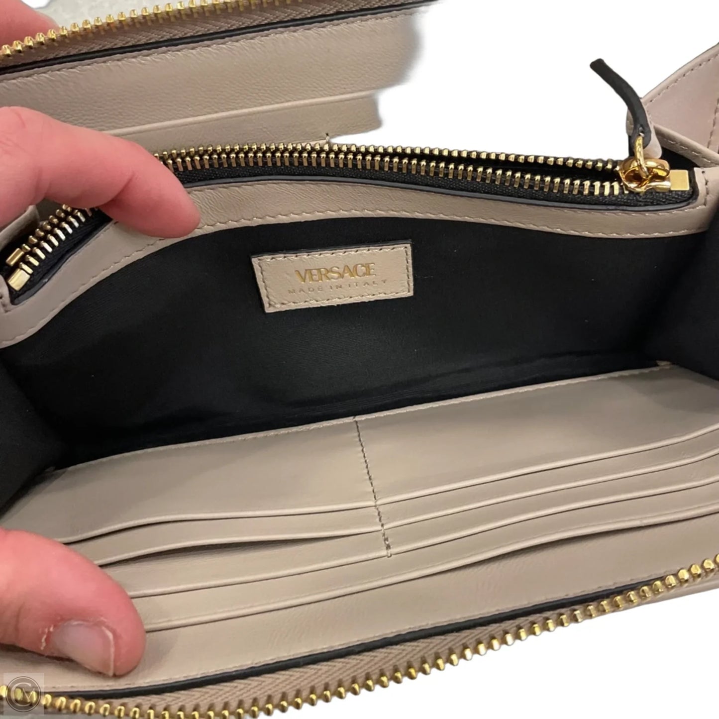 Wallet Luxury Designer By Versace, Size: Medium