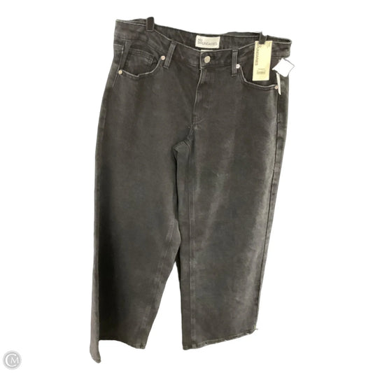 Jeans Wide Leg By No Boundaries In Black Denim, Size: 12