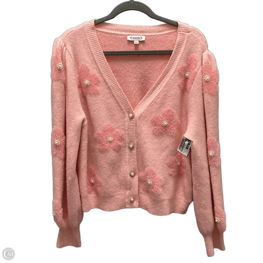 Sweater Cardigan By Nanette By Nanette Lepore In Pink, Size: L