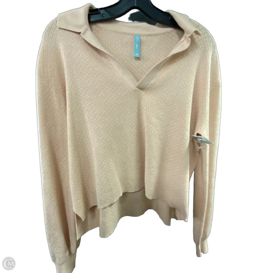 Top Long Sleeve By Southern Shirt In Orange, Size: S