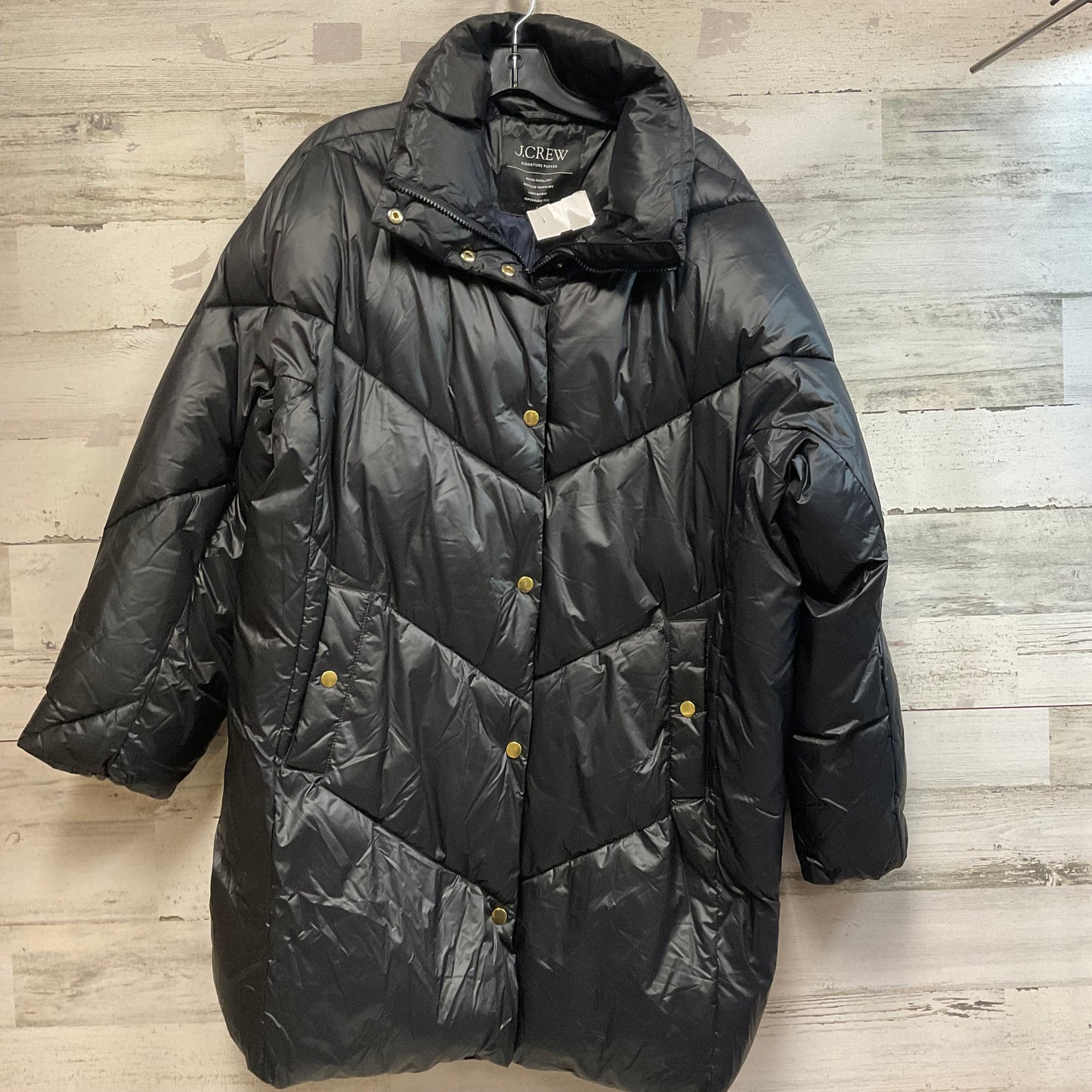 Coat Puffer & Quilted By J. Crew In Black, Size: M