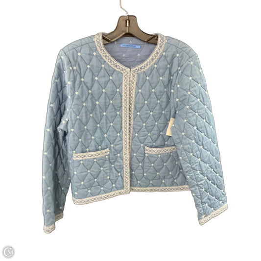 Jacket Puffer & Quilted By J Mclaughlin In Blue, Size: L