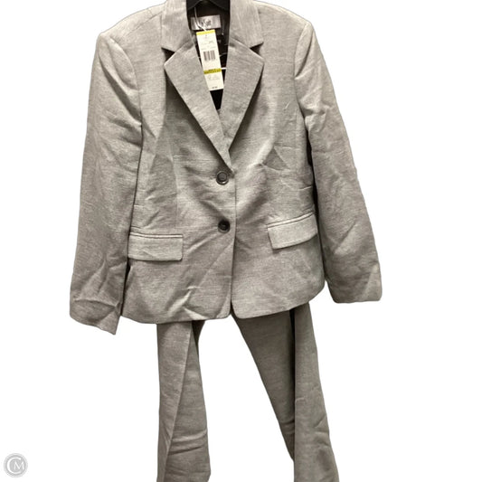 Pants Suit 2pc By Le Suit In Grey, Size: 14