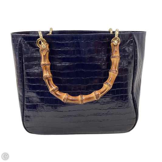 Handbag Leather By Mark & Graham, Size: Medium