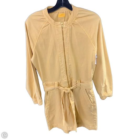 Romper Designer By Mother In Yellow Denim, Size: Xs