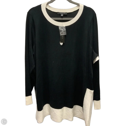 Blouse Long Sleeve By Cyrus In Black, Size: 2x