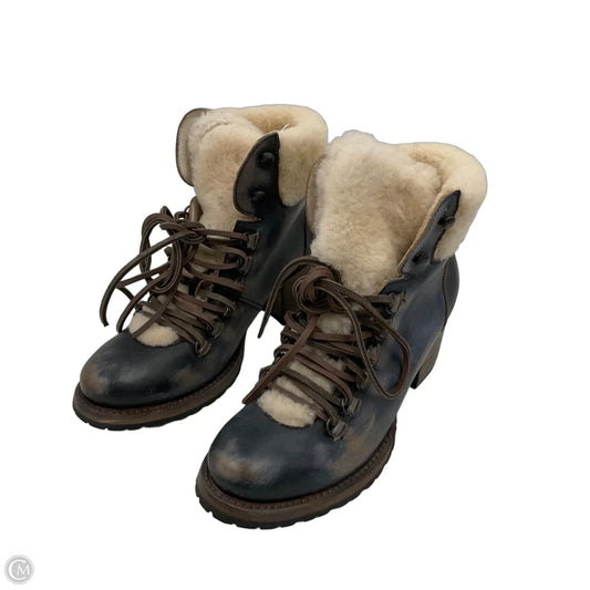 Boots Ankle Heels By Freebird In Brown, Size: 9