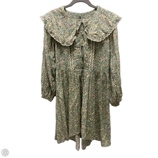 Dress Casual Short By Anthropologie In Green, Size: Xxs