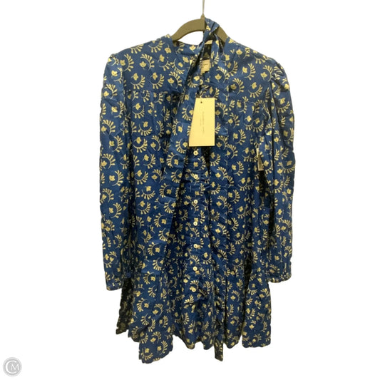 Dress Casual Short By Elizabeth James In Blue, Size: Xs