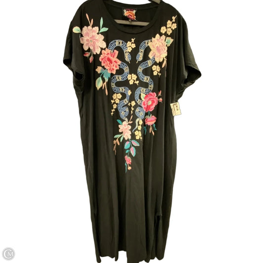 Dress Casual Maxi By Johnny Was In Black, Size: 2x