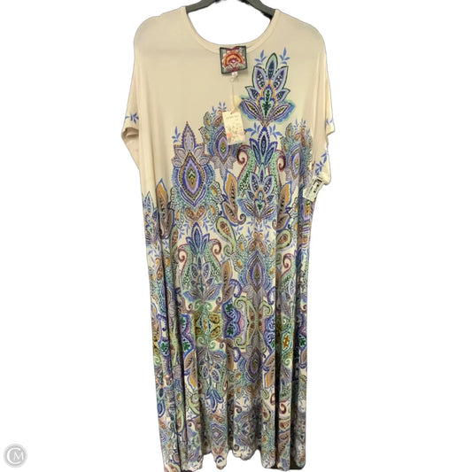 Dress Casual Maxi By Johnny Was In Blue, Size: 2x