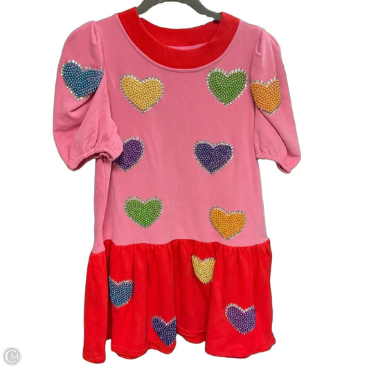 Dress Casual Short By Queen Of Sparkles In Red, Size: Xs