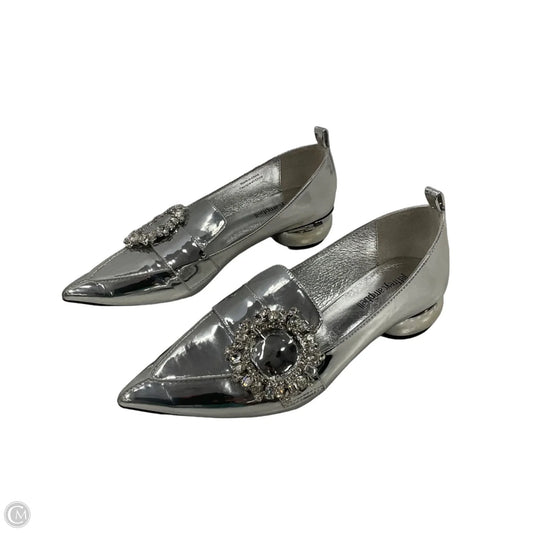 Shoes Heels Block By Jeffrey Campbell In Silver, Size: 7