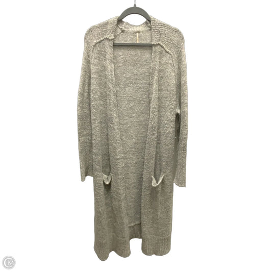 Sweater Cardigan By Free People In Grey, Size: S