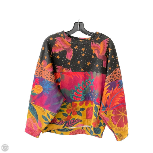 Sweatshirt Crewneck By Farm Rio In Black, Size: S