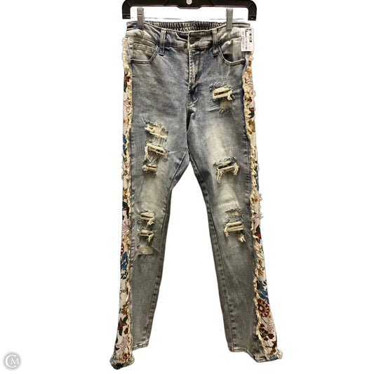 Jeans Flared By Smoke Rise In Blue Denim, Size: S